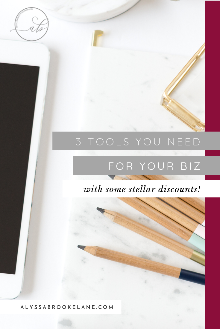 Three Must-have Tools for Your Business // Alyssa Brooke Photography #smallbuisness #systems #entrepreneur #emailmarketing